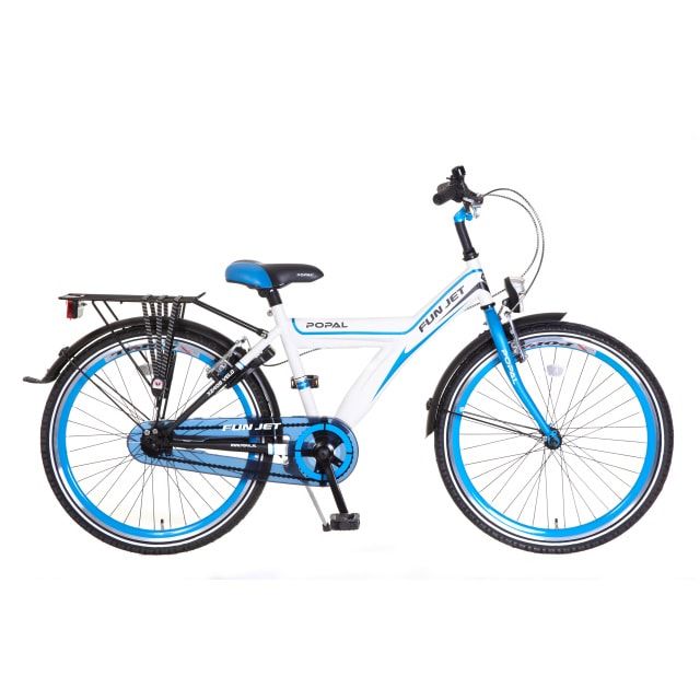 Popal Jongensfiets Funjet Wit Blauw 24 inch